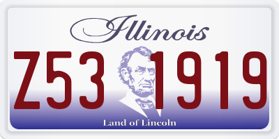 IL license plate Z531919