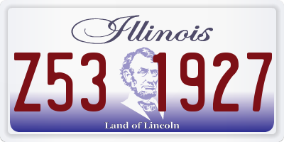 IL license plate Z531927