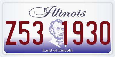 IL license plate Z531930