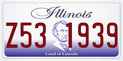 IL license plate Z531939