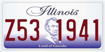 IL license plate Z531941