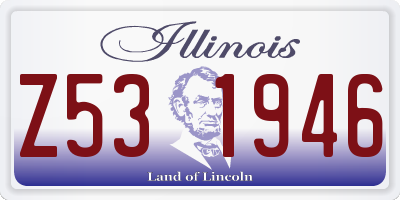 IL license plate Z531946