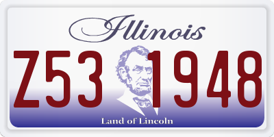 IL license plate Z531948