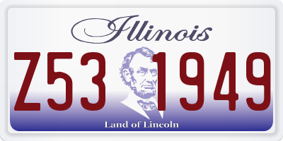 IL license plate Z531949