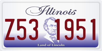 IL license plate Z531951