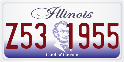 IL license plate Z531955