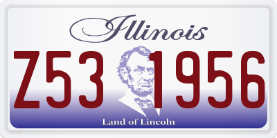 IL license plate Z531956