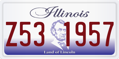 IL license plate Z531957