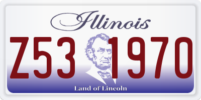 IL license plate Z531970