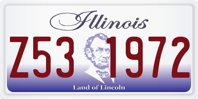 IL license plate Z531972