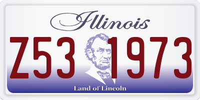IL license plate Z531973