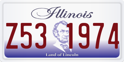 IL license plate Z531974