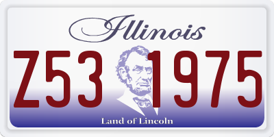 IL license plate Z531975