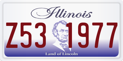IL license plate Z531977