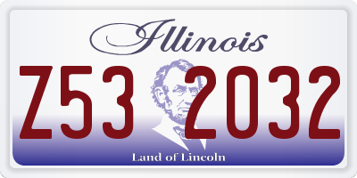 IL license plate Z532032