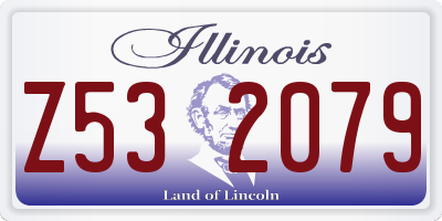 IL license plate Z532079