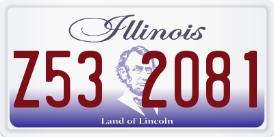 IL license plate Z532081