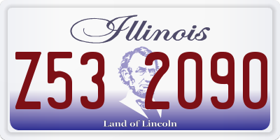 IL license plate Z532090