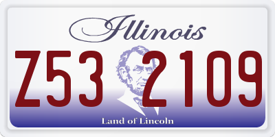 IL license plate Z532109