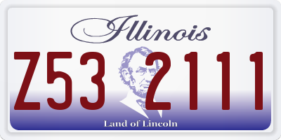 IL license plate Z532111