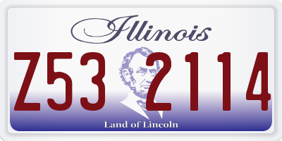 IL license plate Z532114
