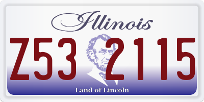 IL license plate Z532115