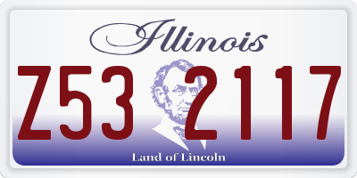 IL license plate Z532117
