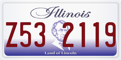 IL license plate Z532119
