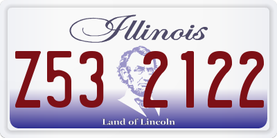 IL license plate Z532122