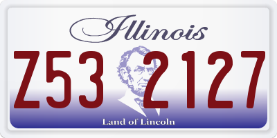 IL license plate Z532127