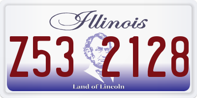 IL license plate Z532128