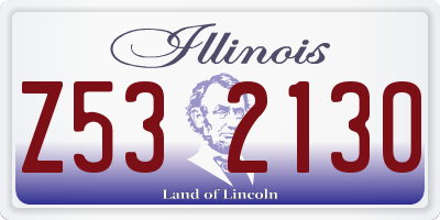 IL license plate Z532130