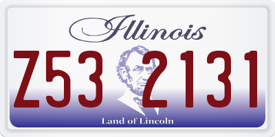 IL license plate Z532131