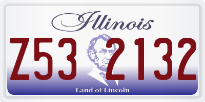 IL license plate Z532132