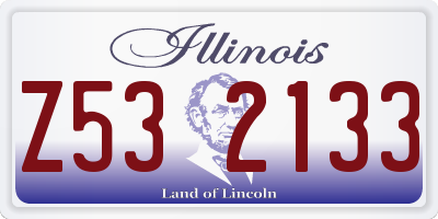 IL license plate Z532133