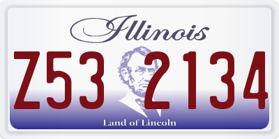 IL license plate Z532134