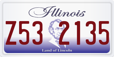 IL license plate Z532135