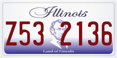 IL license plate Z532136