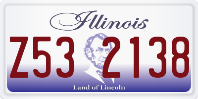 IL license plate Z532138