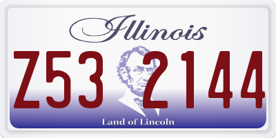 IL license plate Z532144