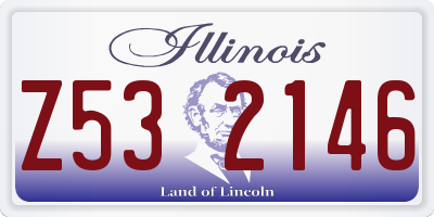 IL license plate Z532146