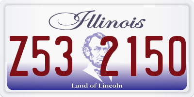IL license plate Z532150
