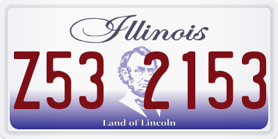 IL license plate Z532153