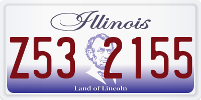 IL license plate Z532155