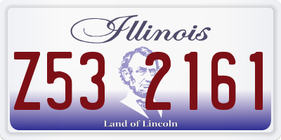 IL license plate Z532161