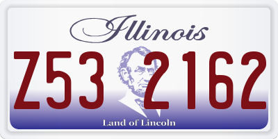 IL license plate Z532162