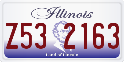 IL license plate Z532163