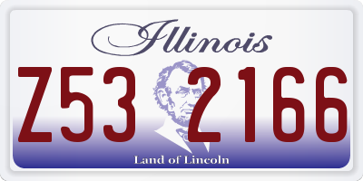 IL license plate Z532166