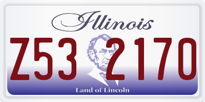 IL license plate Z532170
