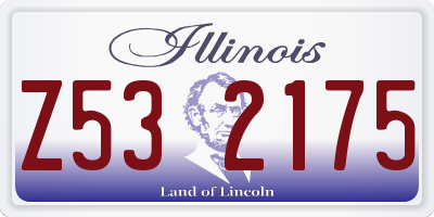 IL license plate Z532175